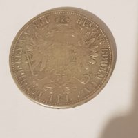 Стара сребърна монета 1 флорин 1888 година Австрия , снимка 2 - Нумизматика и бонистика - 42938976