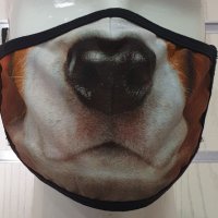 Двупластова маска за многократна употреба кучешки муцунки, снимка 5 - Други - 28845743