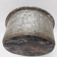Стара калайдисана медна тенджера, казан(4.3), снимка 8 - Антикварни и старинни предмети - 43550628