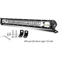 ДО 50 СМ Супер мощен LED BAR, 34 см, 120W 12v/24v, ново поколение, снимка 5 - Аксесоари и консумативи - 38316450