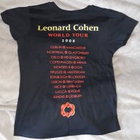 Тениска потник Leonard Cohen. Tour 2008, снимка 2 - Тениски - 37128620