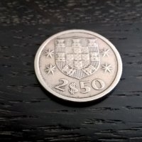 Монета - Португалия - 2.50 (2$50) ескудо | 1974г., снимка 2 - Нумизматика и бонистика - 27818216
