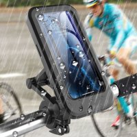 Държач за мобилен телефон за велосипед, водоустойчив, въртящ се на 360гр, снимка 3 - Части за велосипеди - 43746399