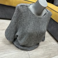 Дамски пуловер / топъл / сив , снимка 1 - Блузи с дълъг ръкав и пуловери - 38978931