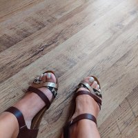 Дамски сандали естествена кожа , снимка 3 - Сандали - 37064255