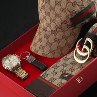 💥🆕Gucci луксозни мъжки подаръчни комплекти / 5 дизайна🆕💥, снимка 3 - Портфейли, портмонета - 43511785