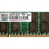 Рам памет RAM Transcend модел 1 GB DDR2 667 Mhz честота за лаптоп, снимка 1 - RAM памет - 28784304