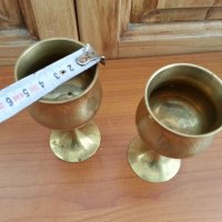 Две чаши от месинг гравирани , снимка 4 - Антикварни и старинни предмети - 32889140