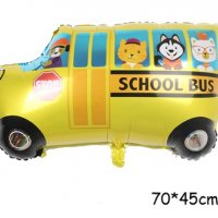 Училищен Автобус school bus малък голям фолио фолиев балон хелий въздух транспортни средства, снимка 1 - Други - 37498621