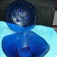 2 финни фруктиери от кристално стъкло в синьо - 19,90 лв. всяка, снимка 7 - Чинии - 40842517