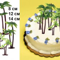 Изкуствена декоративна палма палми пластмасов топер украса за торта парти и др., снимка 1 - Други - 27481755