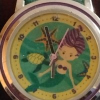 Красив детски часовник Морски свят Русалка свеж интересен модел 26790, снимка 2 - Детски - 43756250