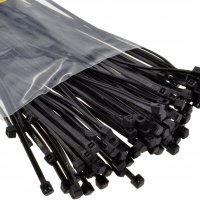 Комплект кабелни превръзки (свински опашки) GPH черни/бели, снимка 2 - Железария - 28066739