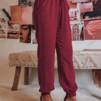 Дамски ежедневни панталони с шнурове с джоб, 5цвята, снимка 16 - Панталони - 40759609