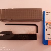 Комплект стругарски нож за рязане MGEHR 1616-2 с 10 пластини MGMN200 и ключ, снимка 3 - Други инструменти - 39888953