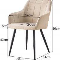Висококачествени трапезни столове тип кресло МОДЕЛ 175, снимка 4 - Столове - 35043423