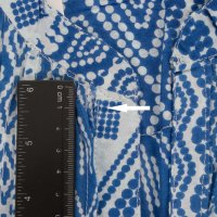 Дамска риза-туника с фигурален принт в синьо, бяло и червено Ble collection - S/M/L, снимка 4 - Ризи - 43097826