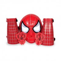 3404 Комплект маска на Спайдърмен с протектор и изстрелвачка паяк, снимка 1 - Други - 39077099