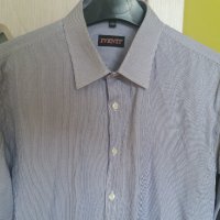 Мъжка риза дълъг ръкав вталена Iventi р-р L 41-42 , снимка 3 - Ризи - 33019571