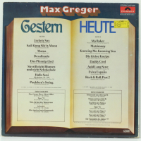 Max Greger-Gestern Heute-Грамофонна плоча -LP 12”, снимка 1 - Грамофонни плочи - 36386989