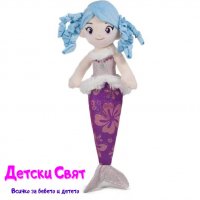 Плюшена мека кукла русалка, снимка 2 - Плюшени играчки - 36788850