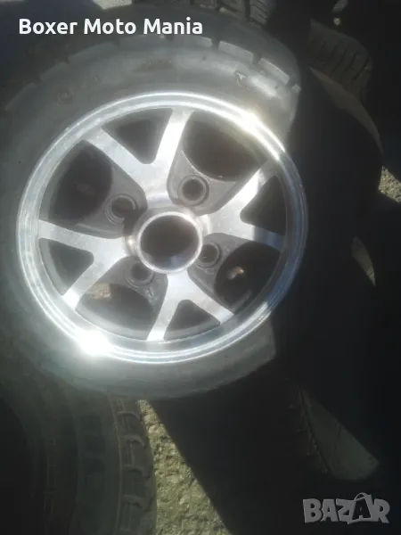 10"/10цола Алуминиеви джанти с гуми 3.00х10,2броя , снимка 1