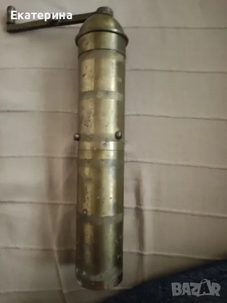 автентична ръчна медна кафемелачка, снимка 1