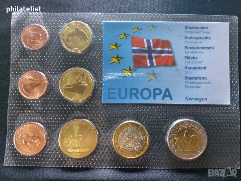 Пробен Евро сет - Норвегия 2004, снимка 1