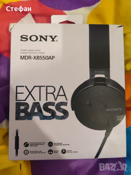 слушалки  геймърски Sony mdr-xb550ap нови с забележка!!, снимка 1