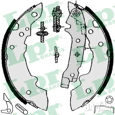 Челюсти задни спирачни за CITROEN 84321 RODEO, снимка 1