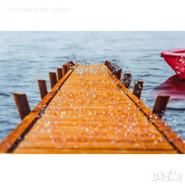 Картина Кей с лодки с рамка, 60*80 см Код P1315, снимка 1