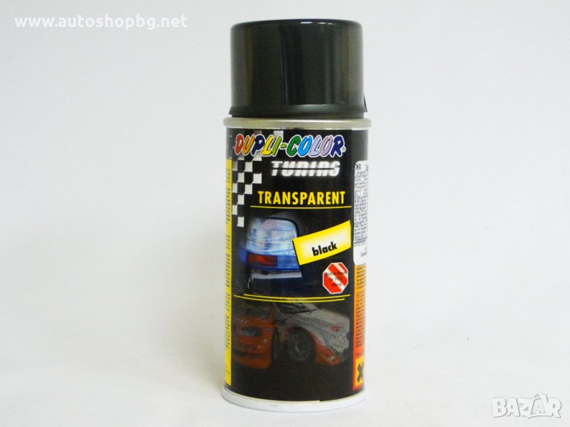 СПРЕЙ ТРАНСПЕРАНТЕН 150мл ЧЕРЕН за затъмняване стопове, снимка 1