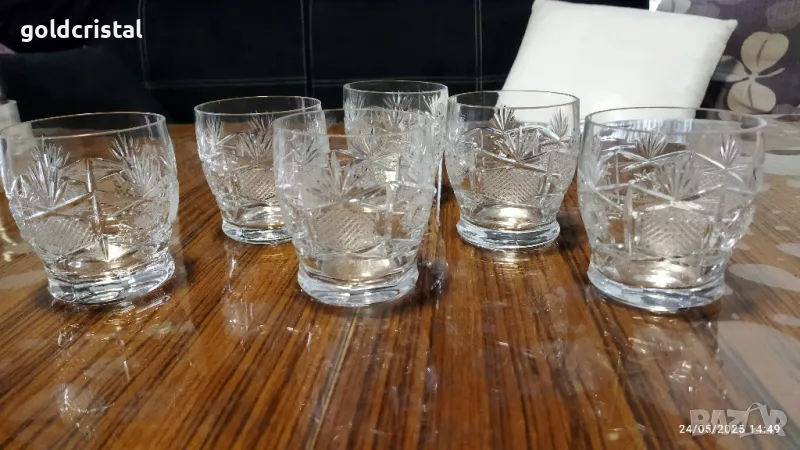 кристални чаши серия Поморие , снимка 1