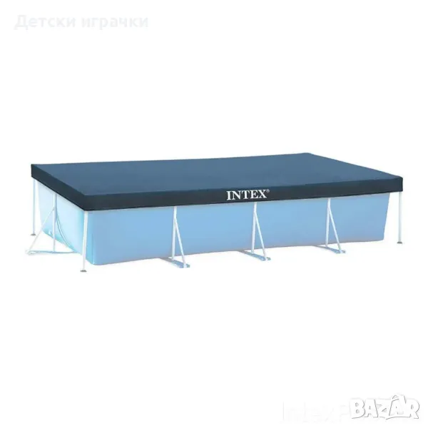 Покривало за басейн INTEX 28038, 300 х 201 см, PVC, защита от замърсявания, снимка 1