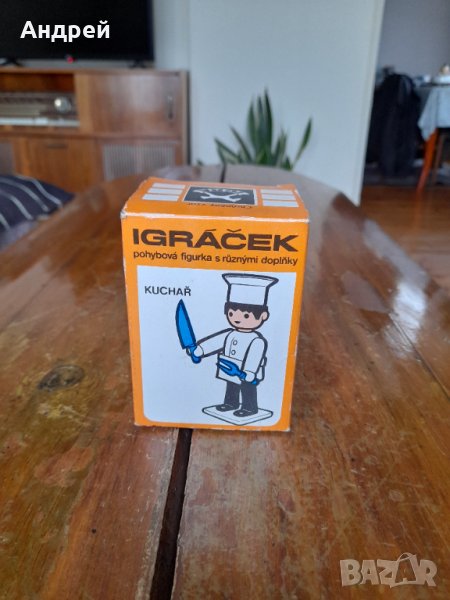 Стара играчка,фигурка Готвач, снимка 1