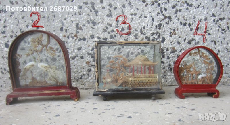 Япония  / Китай / Азия -  2, птици, дърво, Диорама, снимка 1