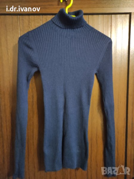 тъмно синьо рипс поло, снимка 1