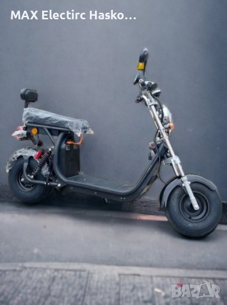 Електрически скутер MaxMotors BIG CITY HARLEY 2000W 60V/20AH Black, снимка 1