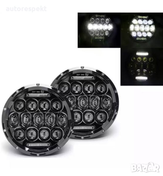LED Фар 7 инча за вграждане на джип 0835 NEW NEW !!!, снимка 1