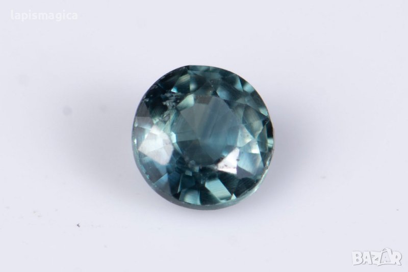 Син сапфир 0.22ct 3.4mm нагряван кръгла шлифовка #6, снимка 1