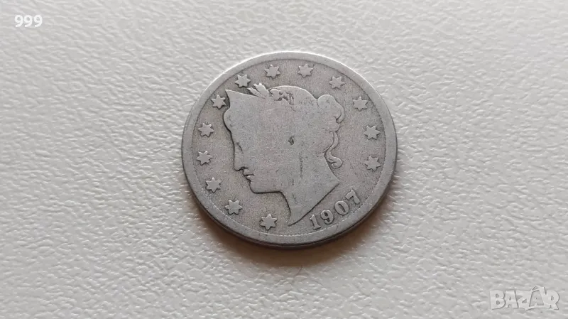 5 цента 1907 САЩ - LIBERTY, снимка 1