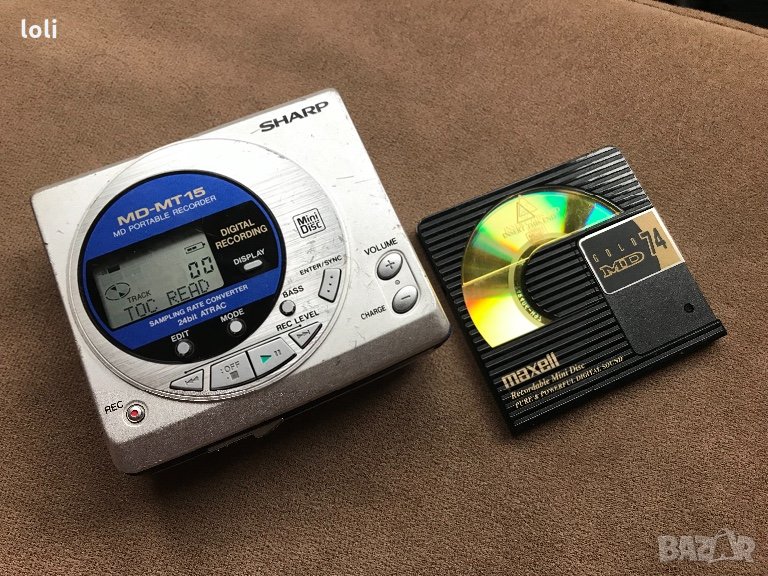 Sharp MDMT15 Portable Recorder мини диск плейър в MP3 и MP4 плеъри в