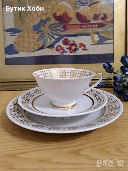 Троен сет за чай ,,Lettin,, DDR, снимка 1