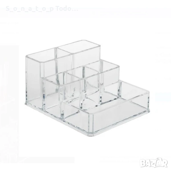 Прозрачен акрилен органайзер за грим – стил и удобство в едно, снимка 1
