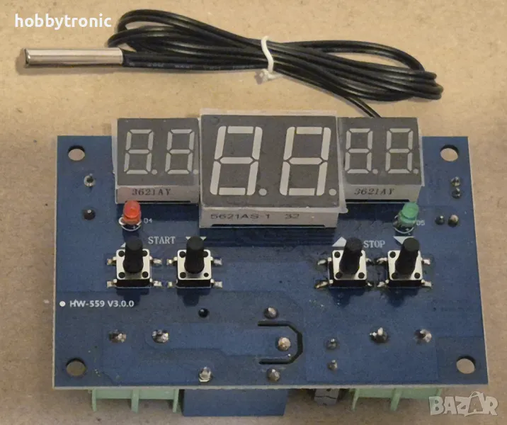 Цифров терморегулатор 12V W1401 -9⁰..+99⁰, снимка 1