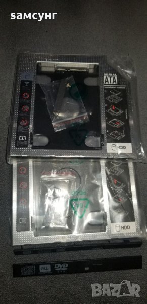 Кутия за SSD за лаптоп на мястото на CD всички размери, снимка 1