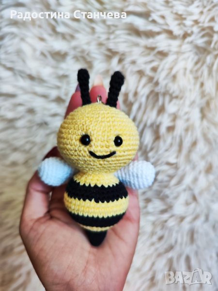 КЛЮЧОДЪРЖАТЕЛ ПЧЕЛА РЪЧНА ИЗРАБОТКА, снимка 1