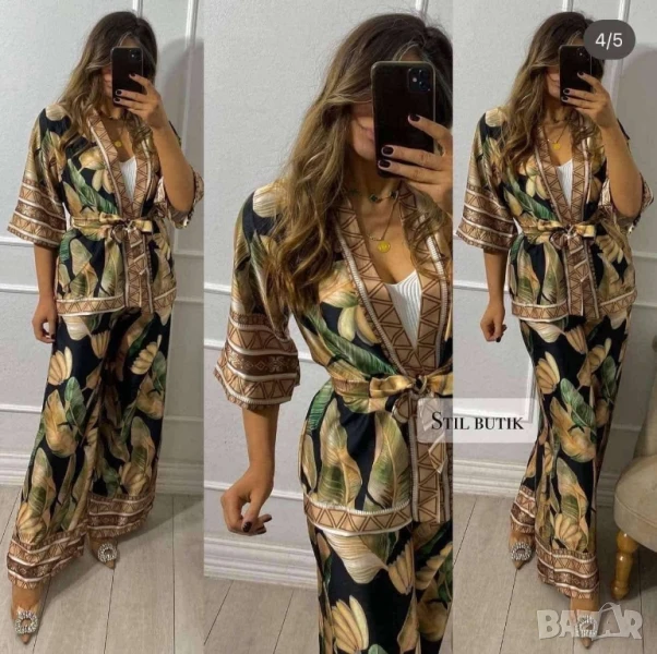 сатенени луксозни комплекти риза и панталон , снимка 1