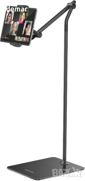 Подова стойка за таблет и телефон AboveTEK, ротация на 360°,4,7"-13,5", снимка 1