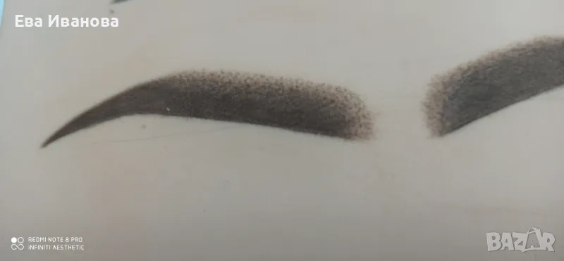 микропигментация на вежди пудра ефект , снимка 1